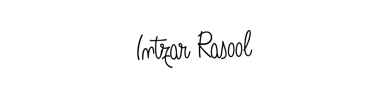 Use a signature maker to create a handwritten signature online. With this signature software, you can design (Angelique-Rose-font-FFP) your own signature for name Intzar Rasool. Intzar Rasool signature style 5 images and pictures png