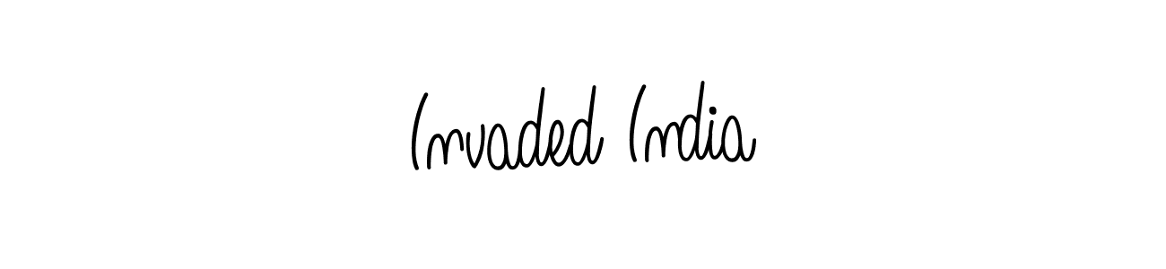 How to make Invaded India signature? Angelique-Rose-font-FFP is a professional autograph style. Create handwritten signature for Invaded India name. Invaded India signature style 5 images and pictures png