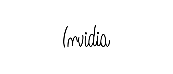 How to make Invidia name signature. Use Angelique-Rose-font-FFP style for creating short signs online. This is the latest handwritten sign. Invidia signature style 5 images and pictures png
