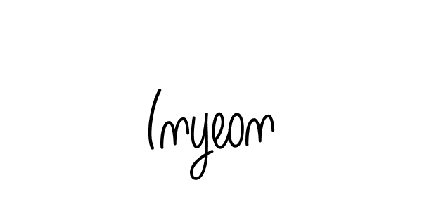 How to make Inyeon name signature. Use Angelique-Rose-font-FFP style for creating short signs online. This is the latest handwritten sign. Inyeon signature style 5 images and pictures png