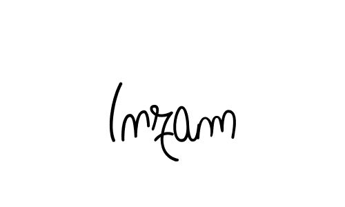 You should practise on your own different ways (Angelique-Rose-font-FFP) to write your name (Inzam) in signature. don't let someone else do it for you. Inzam signature style 5 images and pictures png