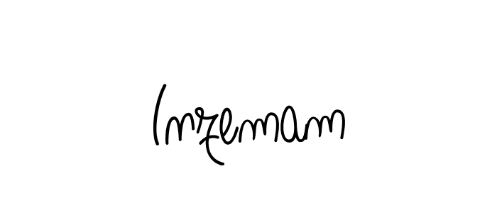 You should practise on your own different ways (Angelique-Rose-font-FFP) to write your name (Inzemam) in signature. don't let someone else do it for you. Inzemam signature style 5 images and pictures png