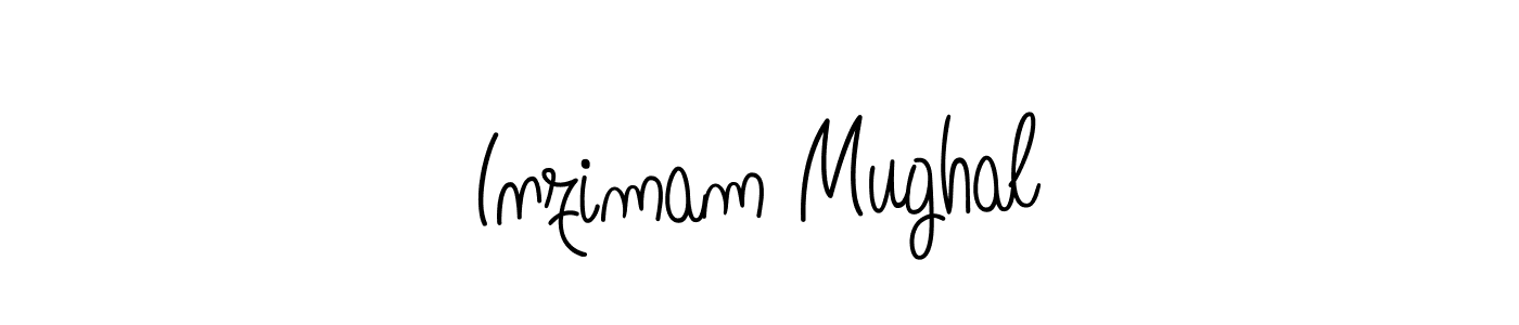 Use a signature maker to create a handwritten signature online. With this signature software, you can design (Angelique-Rose-font-FFP) your own signature for name Inzimam Mughal. Inzimam Mughal signature style 5 images and pictures png