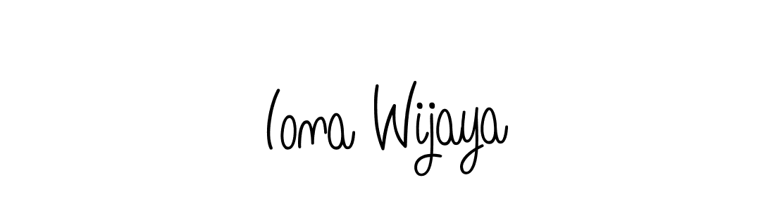 How to Draw Iona Wijaya signature style? Angelique-Rose-font-FFP is a latest design signature styles for name Iona Wijaya. Iona Wijaya signature style 5 images and pictures png