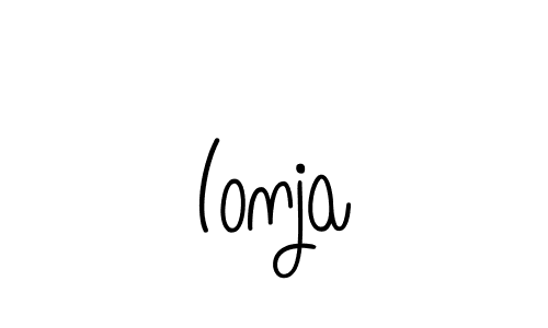Design your own signature with our free online signature maker. With this signature software, you can create a handwritten (Angelique-Rose-font-FFP) signature for name Ionja. Ionja signature style 5 images and pictures png