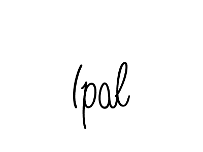 How to make Ipal name signature. Use Angelique-Rose-font-FFP style for creating short signs online. This is the latest handwritten sign. Ipal signature style 5 images and pictures png