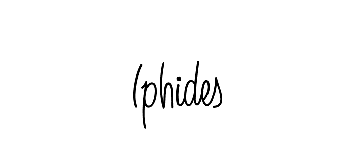 Design your own signature with our free online signature maker. With this signature software, you can create a handwritten (Angelique-Rose-font-FFP) signature for name Iphides. Iphides signature style 5 images and pictures png