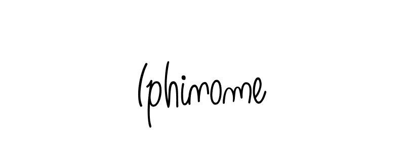 Make a beautiful signature design for name Iphinome. With this signature (Angelique-Rose-font-FFP) style, you can create a handwritten signature for free. Iphinome signature style 5 images and pictures png