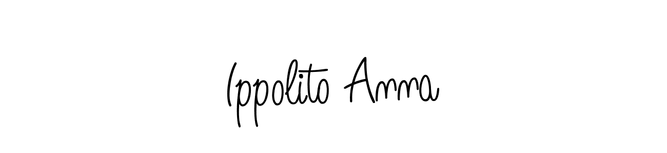 Design your own signature with our free online signature maker. With this signature software, you can create a handwritten (Angelique-Rose-font-FFP) signature for name Ippolito Anna. Ippolito Anna signature style 5 images and pictures png