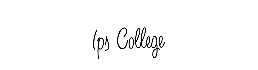 How to Draw Ips College signature style? Angelique-Rose-font-FFP is a latest design signature styles for name Ips College. Ips College signature style 5 images and pictures png