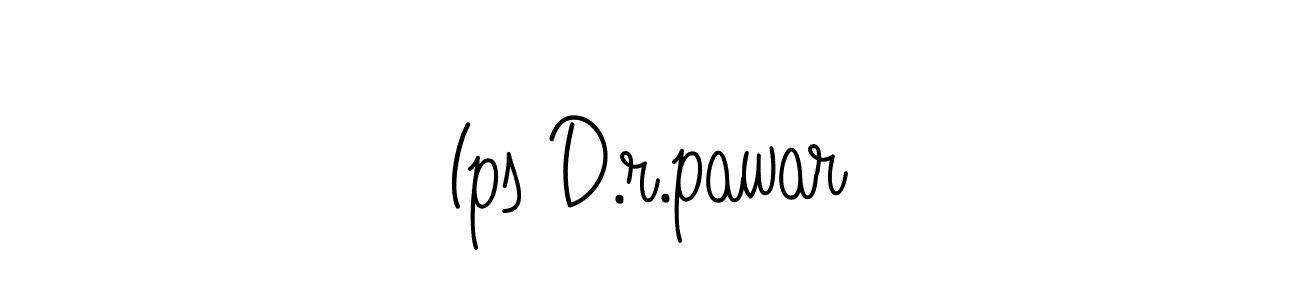 How to make Ips D.r.pawar name signature. Use Angelique-Rose-font-FFP style for creating short signs online. This is the latest handwritten sign. Ips D.r.pawar signature style 5 images and pictures png