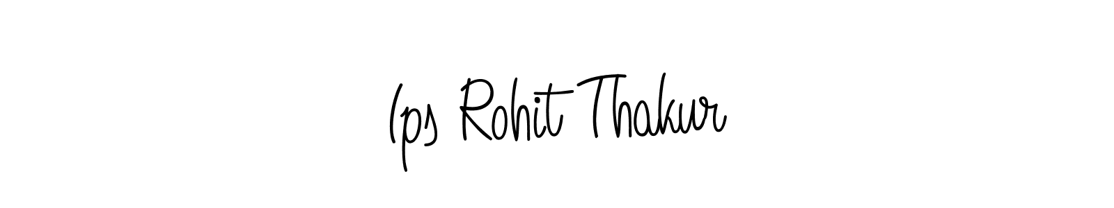 Design your own signature with our free online signature maker. With this signature software, you can create a handwritten (Angelique-Rose-font-FFP) signature for name Ips Rohit Thakur. Ips Rohit Thakur signature style 5 images and pictures png