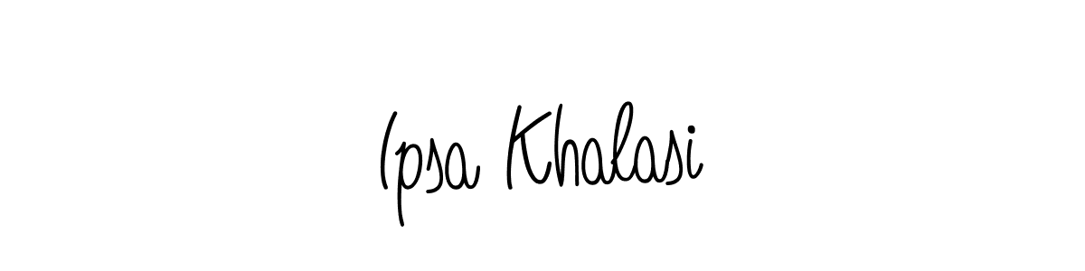 Here are the top 10 professional signature styles for the name Ipsa Khalasi. These are the best autograph styles you can use for your name. Ipsa Khalasi signature style 5 images and pictures png