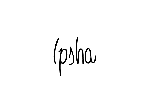 How to Draw Ipsha signature style? Angelique-Rose-font-FFP is a latest design signature styles for name Ipsha. Ipsha signature style 5 images and pictures png