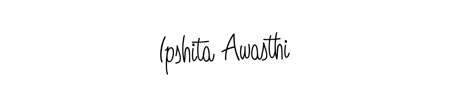 How to Draw Ipshita Awasthi signature style? Angelique-Rose-font-FFP is a latest design signature styles for name Ipshita Awasthi. Ipshita Awasthi signature style 5 images and pictures png