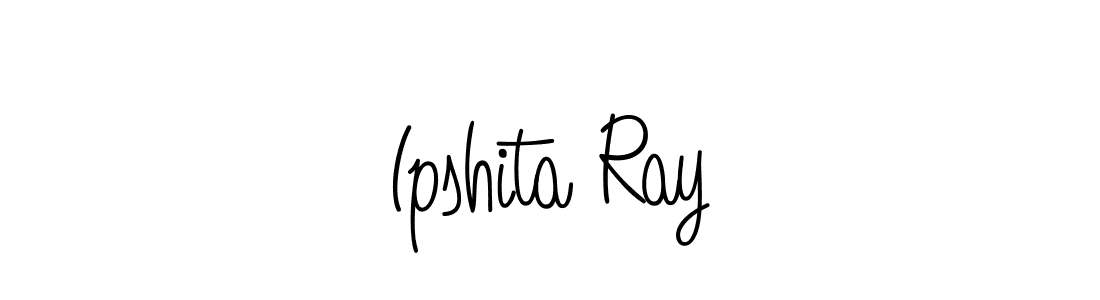 Use a signature maker to create a handwritten signature online. With this signature software, you can design (Angelique-Rose-font-FFP) your own signature for name Ipshita Ray. Ipshita Ray signature style 5 images and pictures png