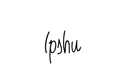 How to Draw Ipshu signature style? Angelique-Rose-font-FFP is a latest design signature styles for name Ipshu. Ipshu signature style 5 images and pictures png