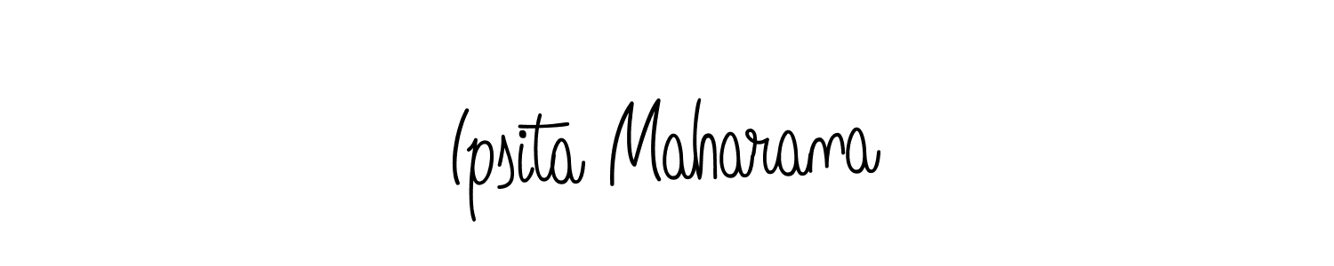 Create a beautiful signature design for name Ipsita Maharana. With this signature (Angelique-Rose-font-FFP) fonts, you can make a handwritten signature for free. Ipsita Maharana signature style 5 images and pictures png