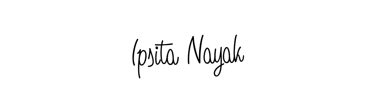 Make a beautiful signature design for name Ipsita Nayak. With this signature (Angelique-Rose-font-FFP) style, you can create a handwritten signature for free. Ipsita Nayak signature style 5 images and pictures png