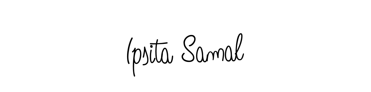 How to Draw Ipsita Samal signature style? Angelique-Rose-font-FFP is a latest design signature styles for name Ipsita Samal. Ipsita Samal signature style 5 images and pictures png