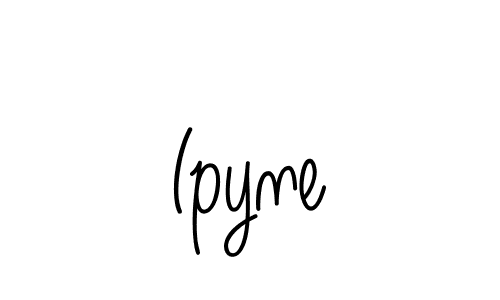 How to make Ipyne signature? Angelique-Rose-font-FFP is a professional autograph style. Create handwritten signature for Ipyne name. Ipyne signature style 5 images and pictures png