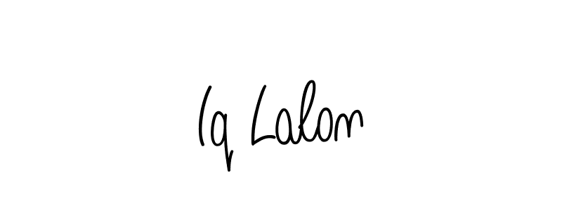 Create a beautiful signature design for name Iq Lalon. With this signature (Angelique-Rose-font-FFP) fonts, you can make a handwritten signature for free. Iq Lalon signature style 5 images and pictures png