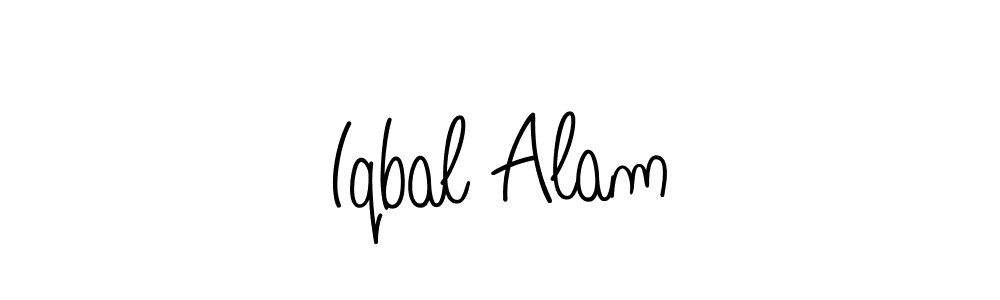 Make a beautiful signature design for name Iqbal Alam. With this signature (Angelique-Rose-font-FFP) style, you can create a handwritten signature for free. Iqbal Alam signature style 5 images and pictures png