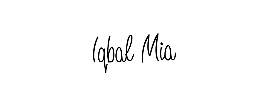 Make a beautiful signature design for name Iqbal Mia. With this signature (Angelique-Rose-font-FFP) style, you can create a handwritten signature for free. Iqbal Mia signature style 5 images and pictures png