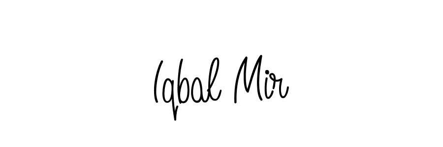 You should practise on your own different ways (Angelique-Rose-font-FFP) to write your name (Iqbal Mir) in signature. don't let someone else do it for you. Iqbal Mir signature style 5 images and pictures png