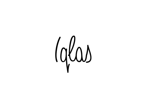 How to make Iqlas signature? Angelique-Rose-font-FFP is a professional autograph style. Create handwritten signature for Iqlas name. Iqlas signature style 5 images and pictures png