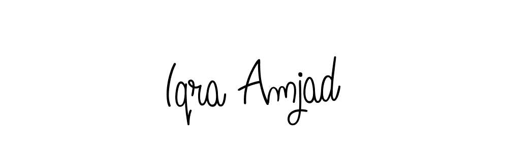 Design your own signature with our free online signature maker. With this signature software, you can create a handwritten (Angelique-Rose-font-FFP) signature for name Iqra Amjad. Iqra Amjad signature style 5 images and pictures png