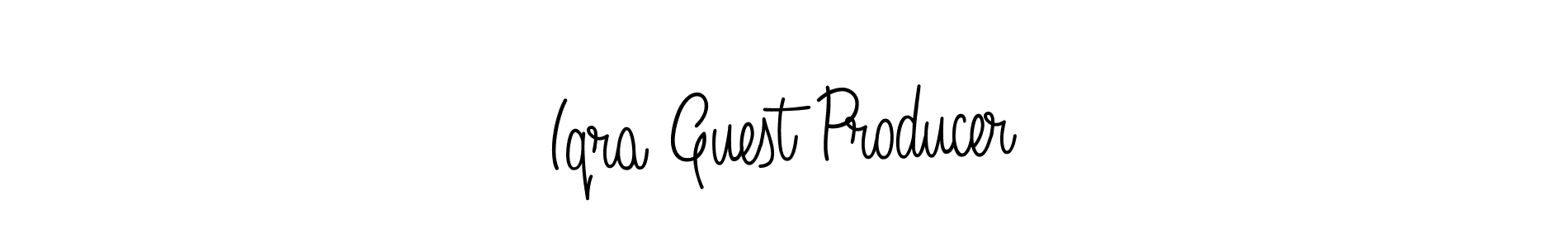 You can use this online signature creator to create a handwritten signature for the name Iqra Guest Producer. This is the best online autograph maker. Iqra Guest Producer signature style 5 images and pictures png