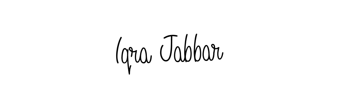 Check out images of Autograph of Iqra Jabbar name. Actor Iqra Jabbar Signature Style. Angelique-Rose-font-FFP is a professional sign style online. Iqra Jabbar signature style 5 images and pictures png