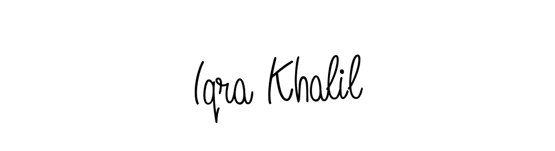 It looks lik you need a new signature style for name Iqra Khalil. Design unique handwritten (Angelique-Rose-font-FFP) signature with our free signature maker in just a few clicks. Iqra Khalil signature style 5 images and pictures png