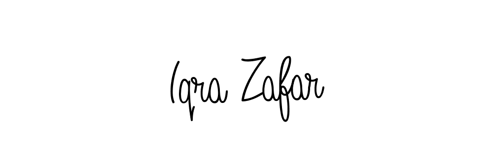 Angelique-Rose-font-FFP is a professional signature style that is perfect for those who want to add a touch of class to their signature. It is also a great choice for those who want to make their signature more unique. Get Iqra Zafar name to fancy signature for free. Iqra Zafar signature style 5 images and pictures png