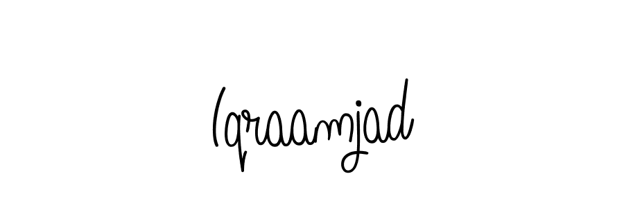 Design your own signature with our free online signature maker. With this signature software, you can create a handwritten (Angelique-Rose-font-FFP) signature for name Iqraamjad. Iqraamjad signature style 5 images and pictures png