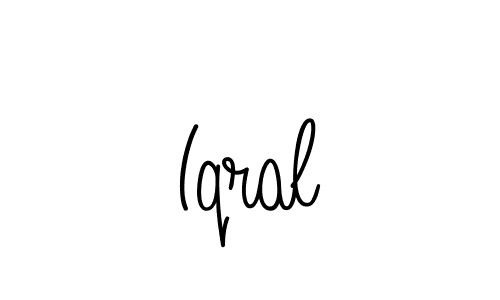 Also we have Iqral name is the best signature style. Create professional handwritten signature collection using Angelique-Rose-font-FFP autograph style. Iqral signature style 5 images and pictures png