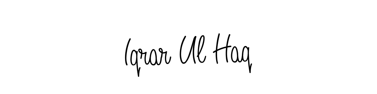 How to make Iqrar Ul Haq name signature. Use Angelique-Rose-font-FFP style for creating short signs online. This is the latest handwritten sign. Iqrar Ul Haq signature style 5 images and pictures png