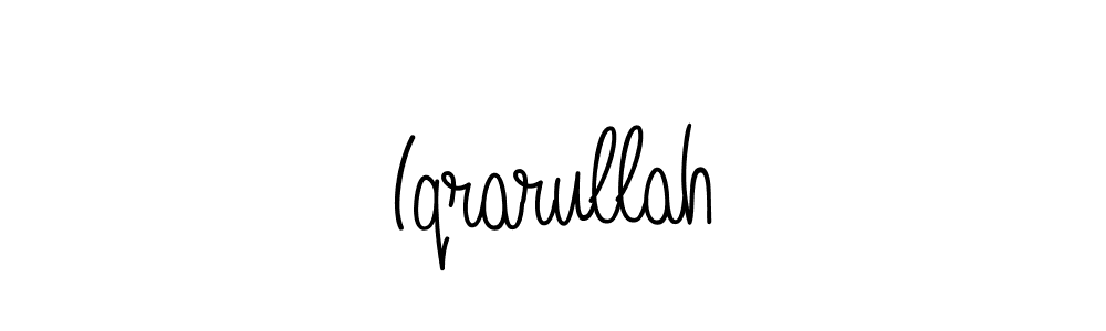 Design your own signature with our free online signature maker. With this signature software, you can create a handwritten (Angelique-Rose-font-FFP) signature for name Iqrarullah. Iqrarullah signature style 5 images and pictures png