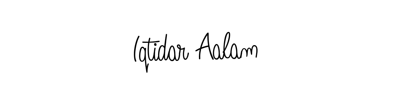 Make a beautiful signature design for name Iqtidar Aalam. With this signature (Angelique-Rose-font-FFP) style, you can create a handwritten signature for free. Iqtidar Aalam signature style 5 images and pictures png