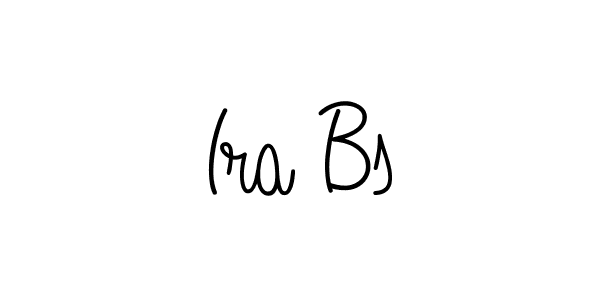 Ira Bs stylish signature style. Best Handwritten Sign (Angelique-Rose-font-FFP) for my name. Handwritten Signature Collection Ideas for my name Ira Bs. Ira Bs signature style 5 images and pictures png