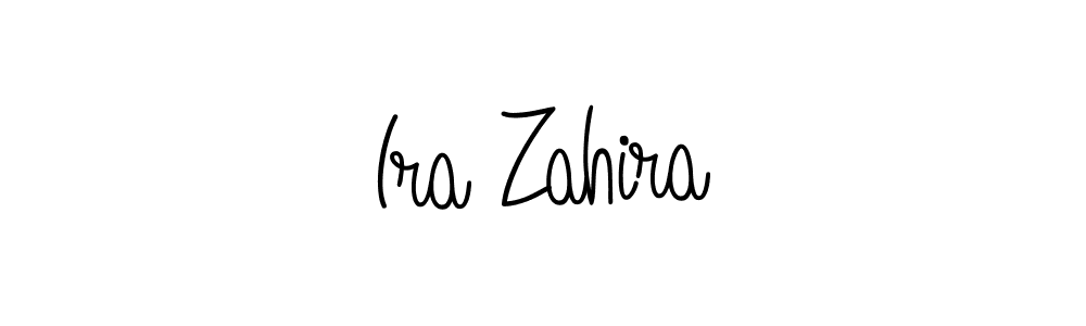 Create a beautiful signature design for name Ira Zahira. With this signature (Angelique-Rose-font-FFP) fonts, you can make a handwritten signature for free. Ira Zahira signature style 5 images and pictures png