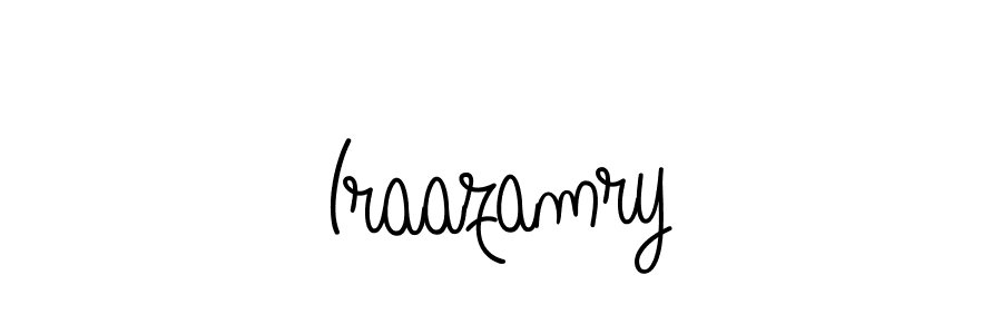 How to make Iraazamry signature? Angelique-Rose-font-FFP is a professional autograph style. Create handwritten signature for Iraazamry name. Iraazamry signature style 5 images and pictures png