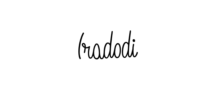 Use a signature maker to create a handwritten signature online. With this signature software, you can design (Angelique-Rose-font-FFP) your own signature for name Iradodi. Iradodi signature style 5 images and pictures png