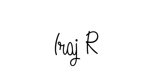 Design your own signature with our free online signature maker. With this signature software, you can create a handwritten (Angelique-Rose-font-FFP) signature for name Iraj R. Iraj R signature style 5 images and pictures png