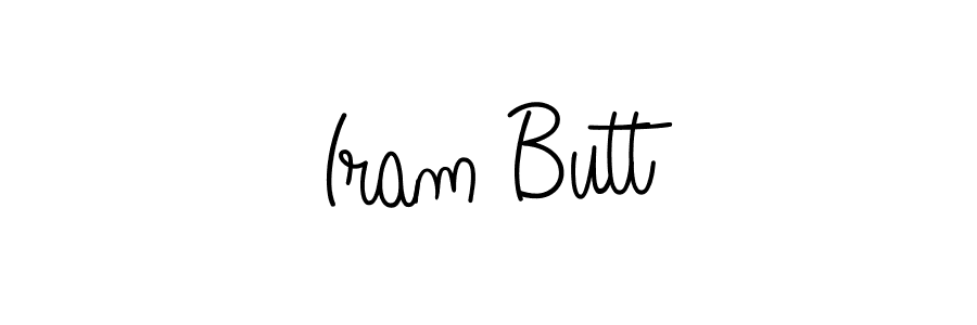 You should practise on your own different ways (Angelique-Rose-font-FFP) to write your name (Iram Butt) in signature. don't let someone else do it for you. Iram Butt signature style 5 images and pictures png