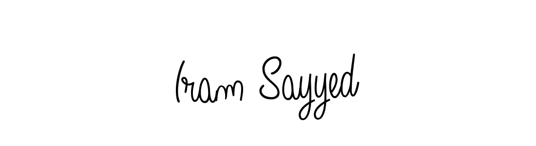 Angelique-Rose-font-FFP is a professional signature style that is perfect for those who want to add a touch of class to their signature. It is also a great choice for those who want to make their signature more unique. Get Iram Sayyed name to fancy signature for free. Iram Sayyed signature style 5 images and pictures png