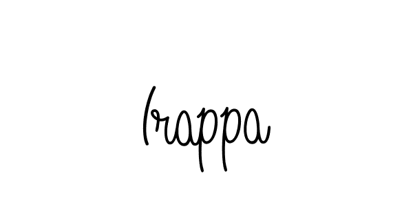 Use a signature maker to create a handwritten signature online. With this signature software, you can design (Angelique-Rose-font-FFP) your own signature for name Irappa. Irappa signature style 5 images and pictures png