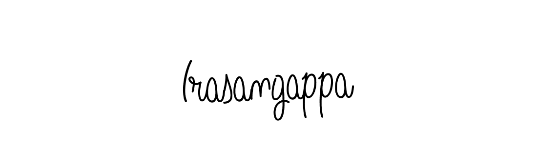 You should practise on your own different ways (Angelique-Rose-font-FFP) to write your name (Irasangappa) in signature. don't let someone else do it for you. Irasangappa signature style 5 images and pictures png