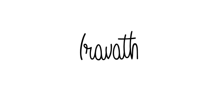 Use a signature maker to create a handwritten signature online. With this signature software, you can design (Angelique-Rose-font-FFP) your own signature for name Iravath. Iravath signature style 5 images and pictures png